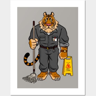 Janitor Who Is Also A Tiger Posters and Art